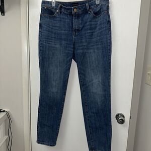 Talbots Slim Ankle Jeans Curvy Women's Size 10 Denim Everyday Comfort Casual